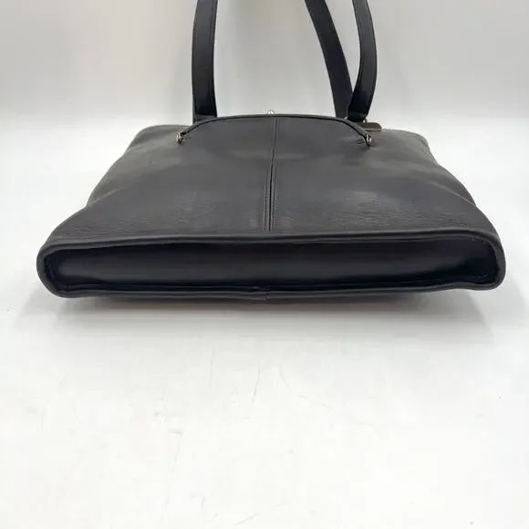 Vintage Coach Skinny Tote 9546 Brown Leather Handbag Purse - Picture 10 of 12